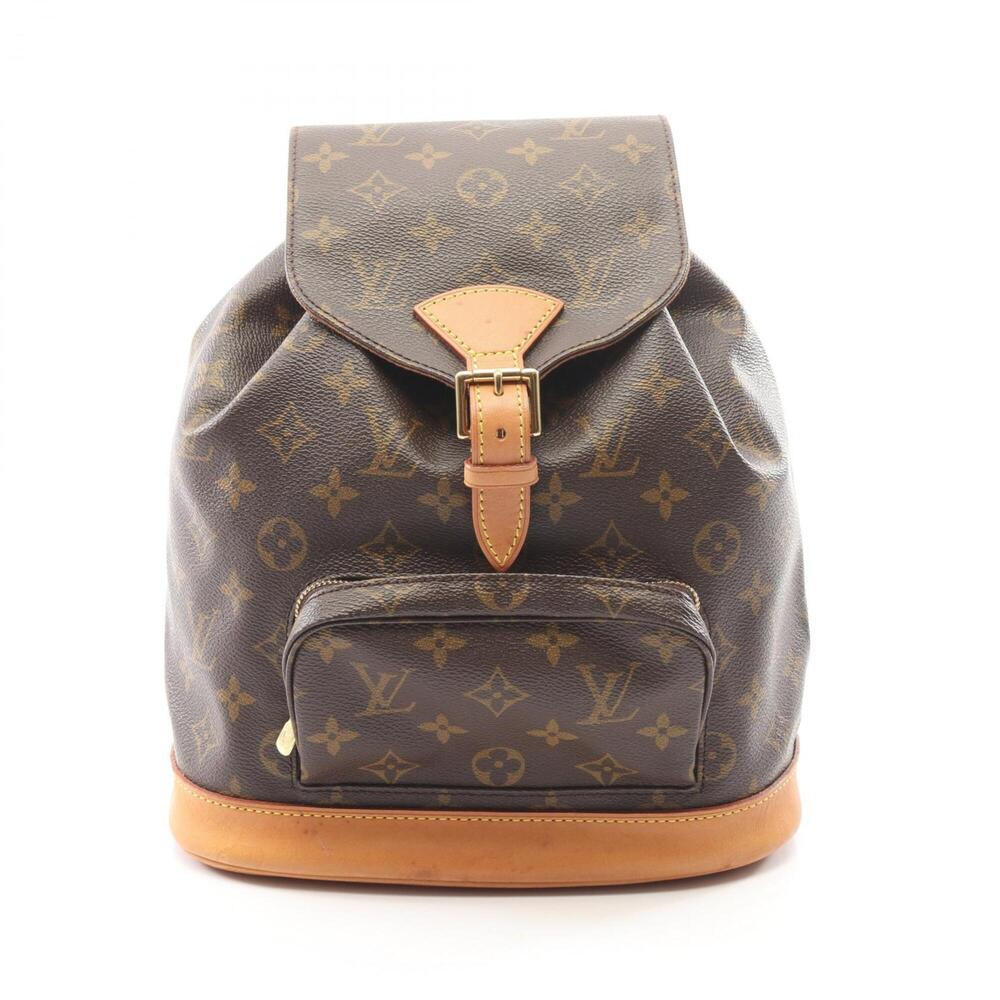 LOUIS VUITTON Brown Monogram Leather Backpack